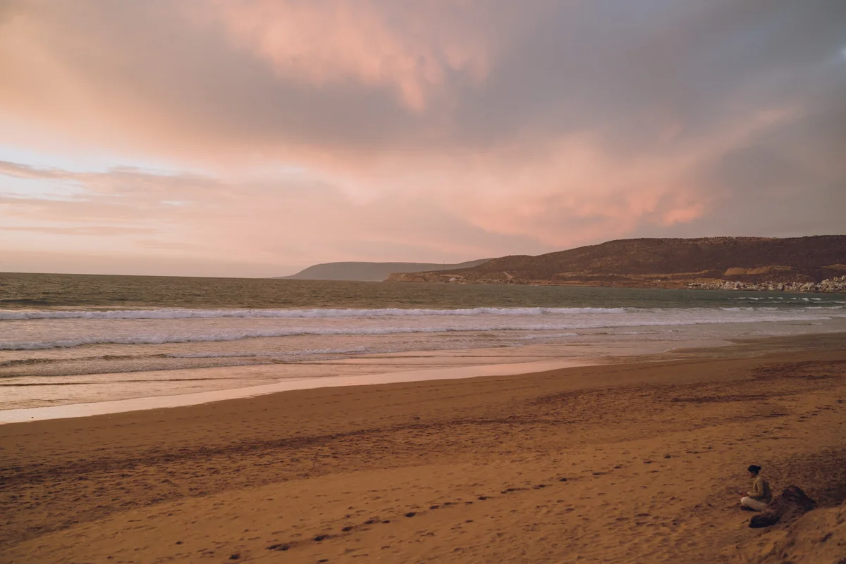 Golden hour at Tamraght beach