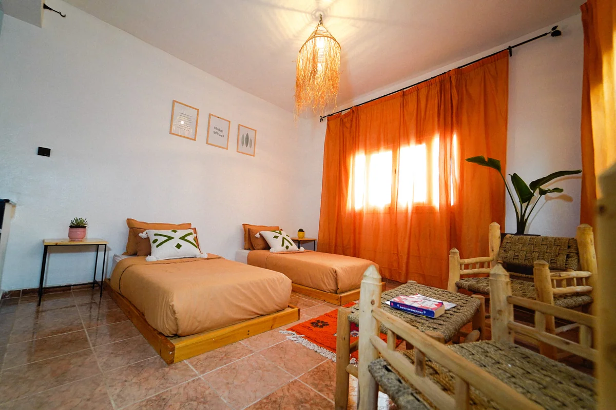 Banana Beach twin room at Darna
